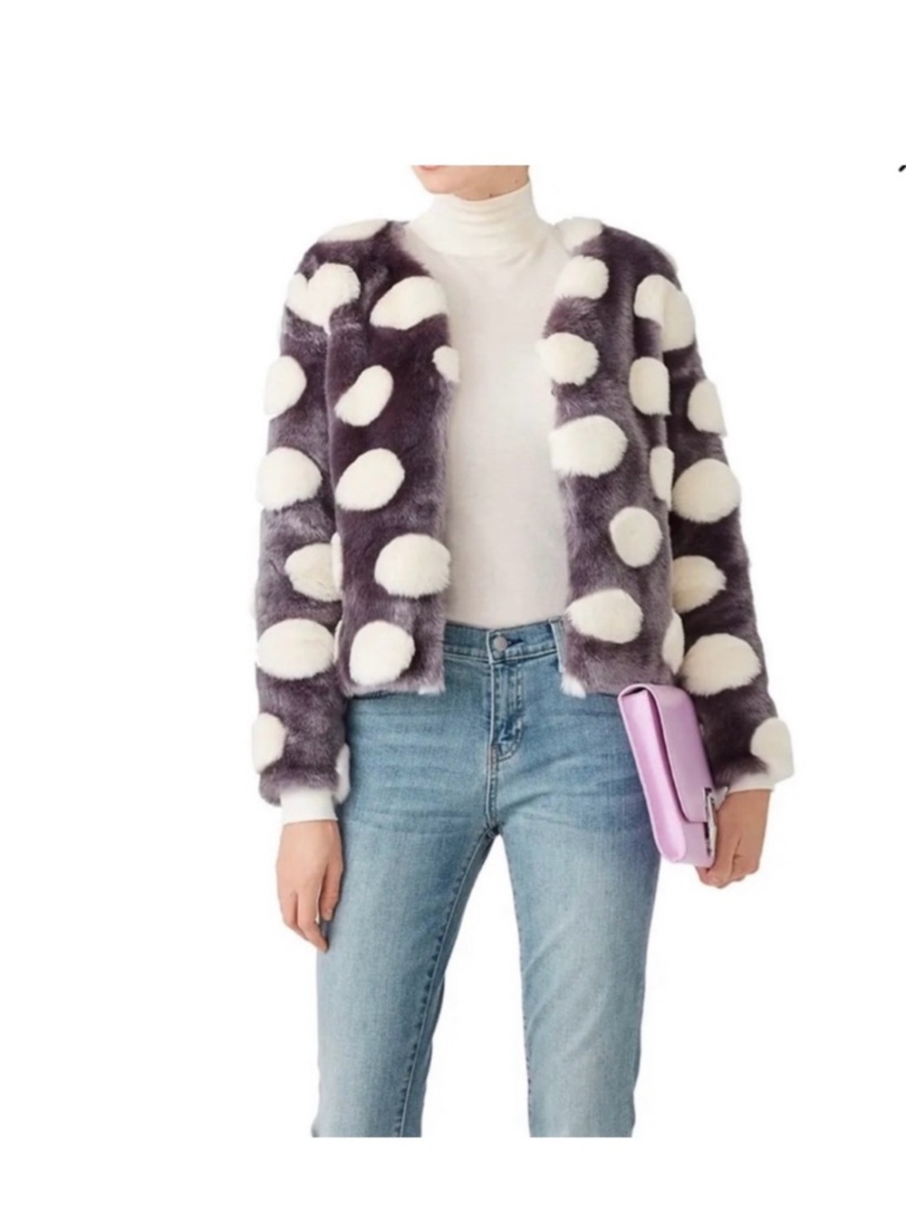 Unreal Bubbles faux fur jacket